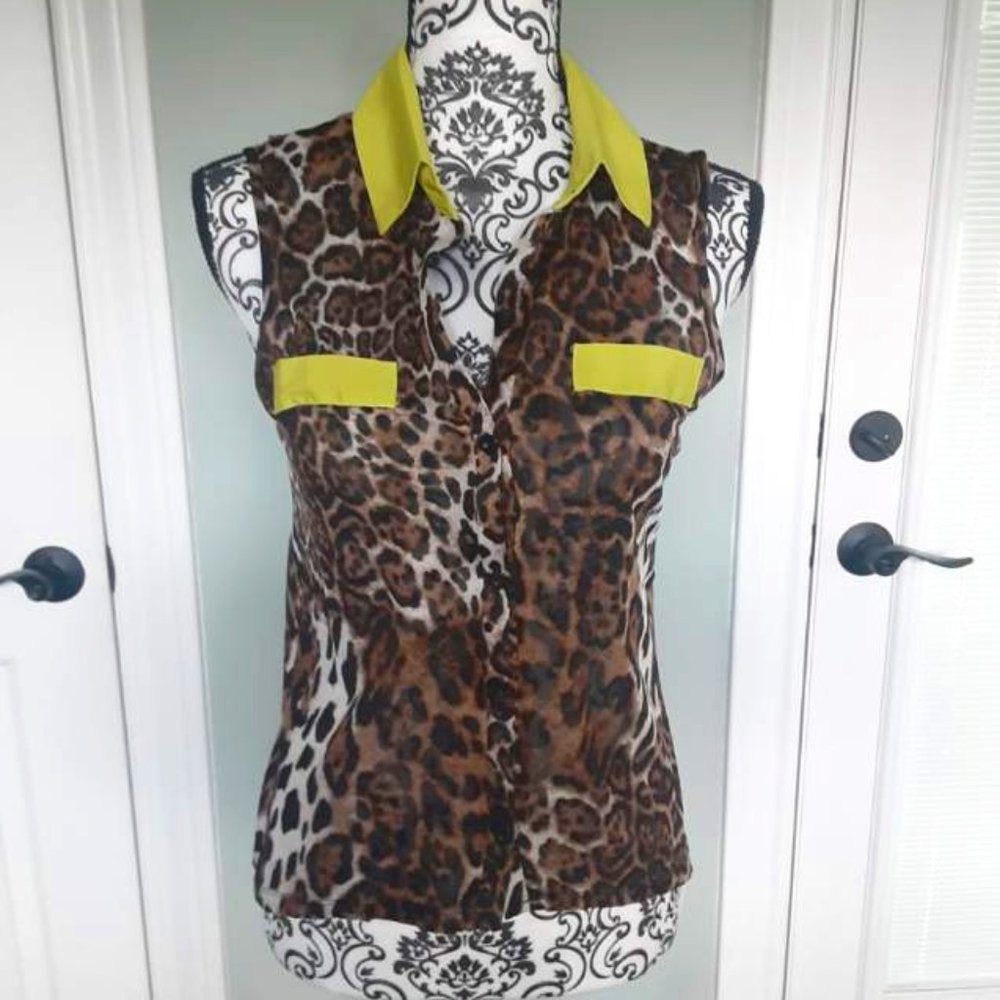 Lulle's Closet leopard print high/low top